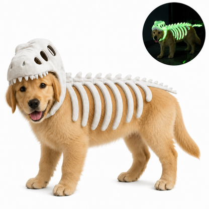 Disfraz DinoPaws™ para Mascotas – Brilla en la Oscuridad