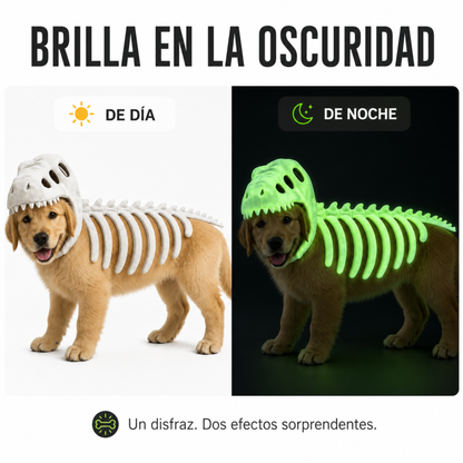 Disfraz DinoPaws™ para Mascotas – Brilla en la Oscuridad