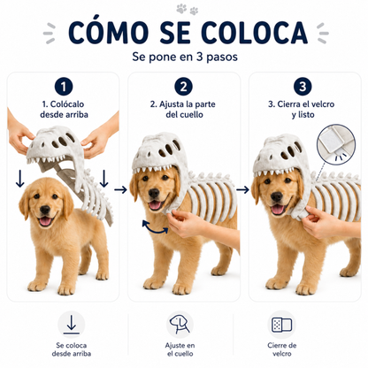 Disfraz DinoPaws™ para Mascotas – Brilla en la Oscuridad