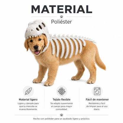 Disfraz DinoPaws™ para Mascotas – Brilla en la Oscuridad