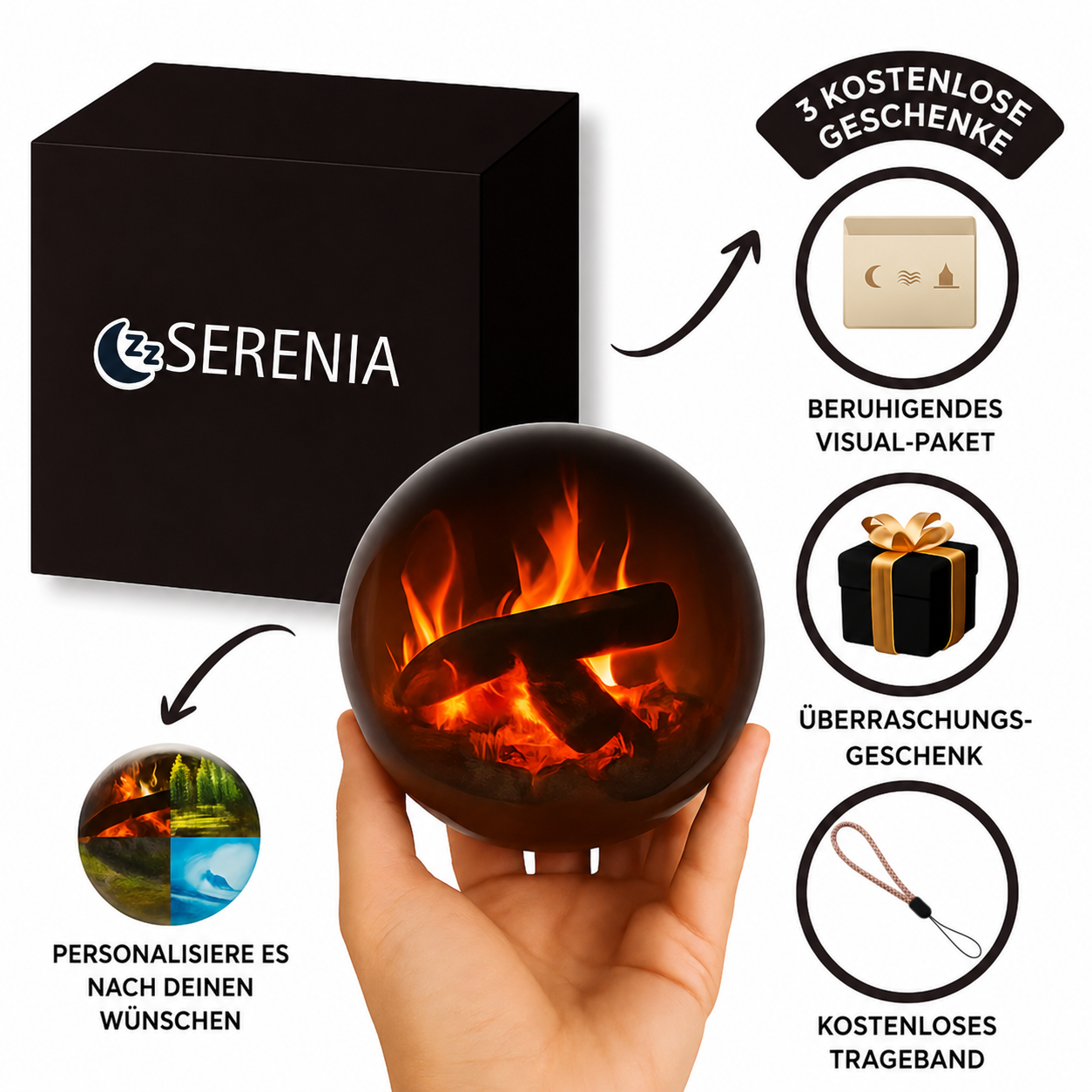 Serenia™ RuheSphäre – Naturklänge & beruhigende Visuals