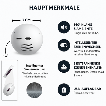 Serenia™ RuheSphäre – Naturklänge & beruhigende Visuals